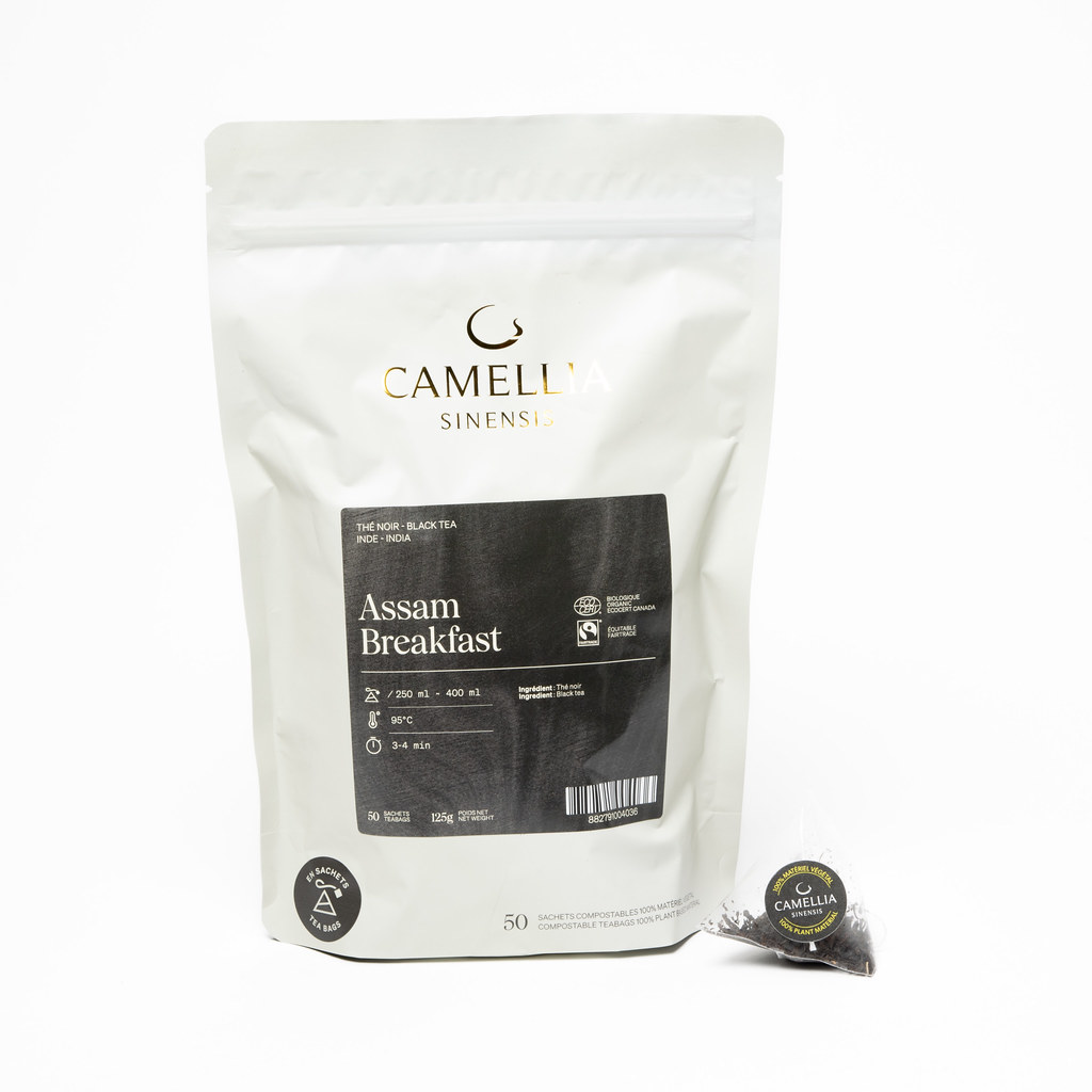 Thé Camellia Assam Breakfast Bio-Équitable (50 sachets)