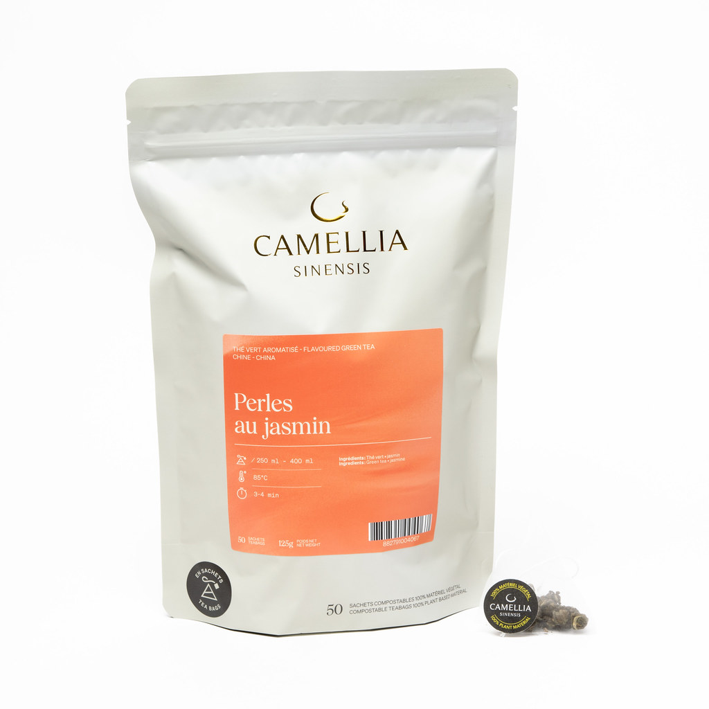 Thé Camellia Perles au Jasmin (50 sachets)