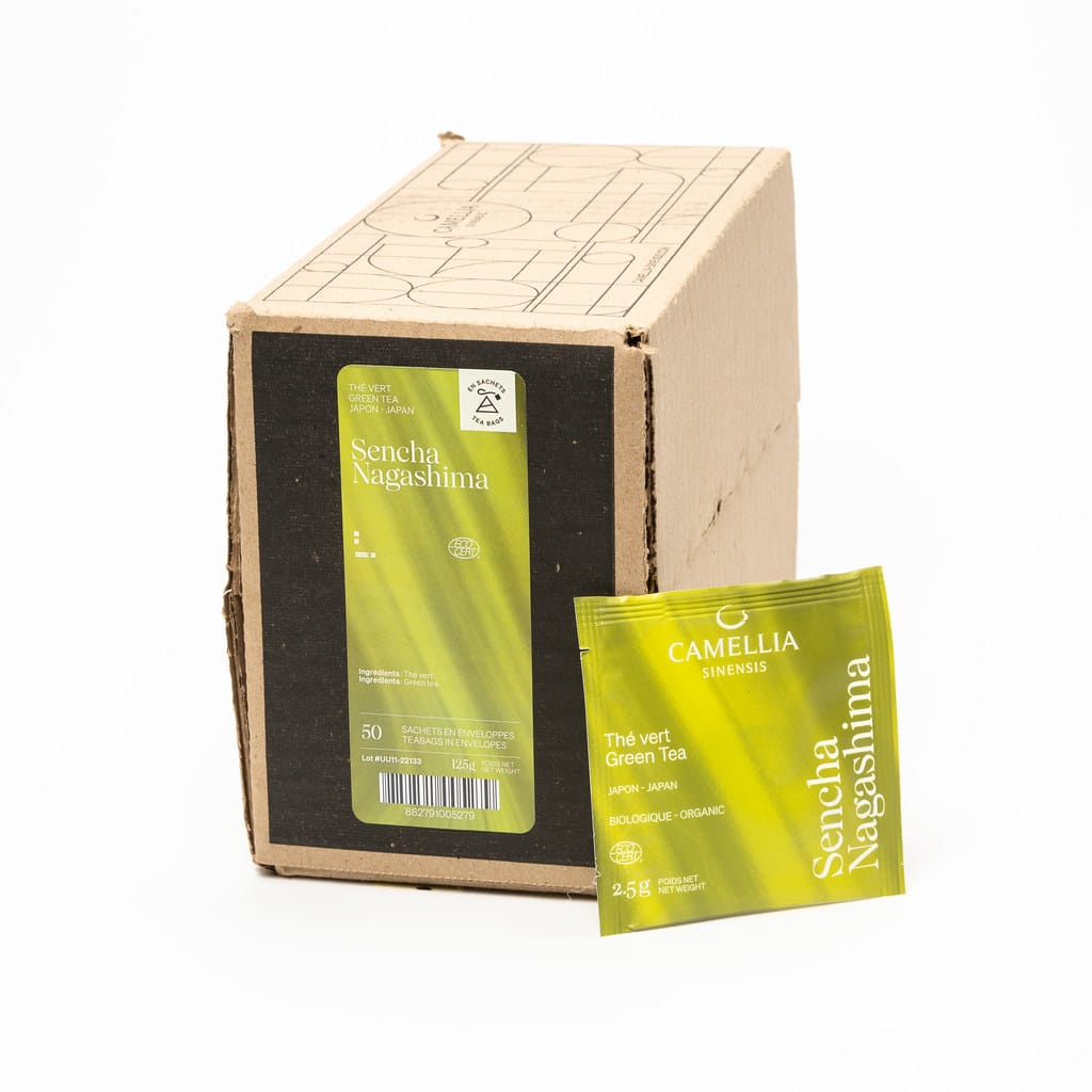 Thé Camellia Sencha nagashima bio 50 sachets enveloppes indi