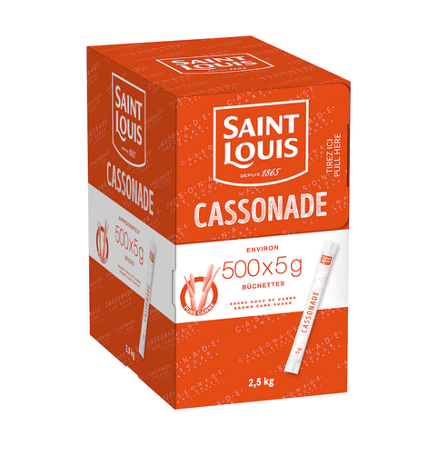 [sucrebrun] Sucre Roux Buchette St-Louis (500/bt)