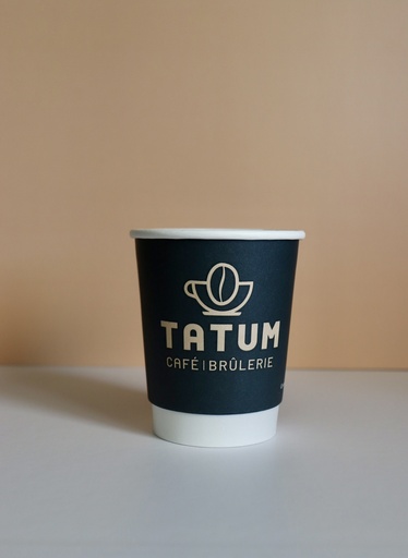 [VerreC8] Verre Tatum carton double parois Compostable 8 oz (500/bte)